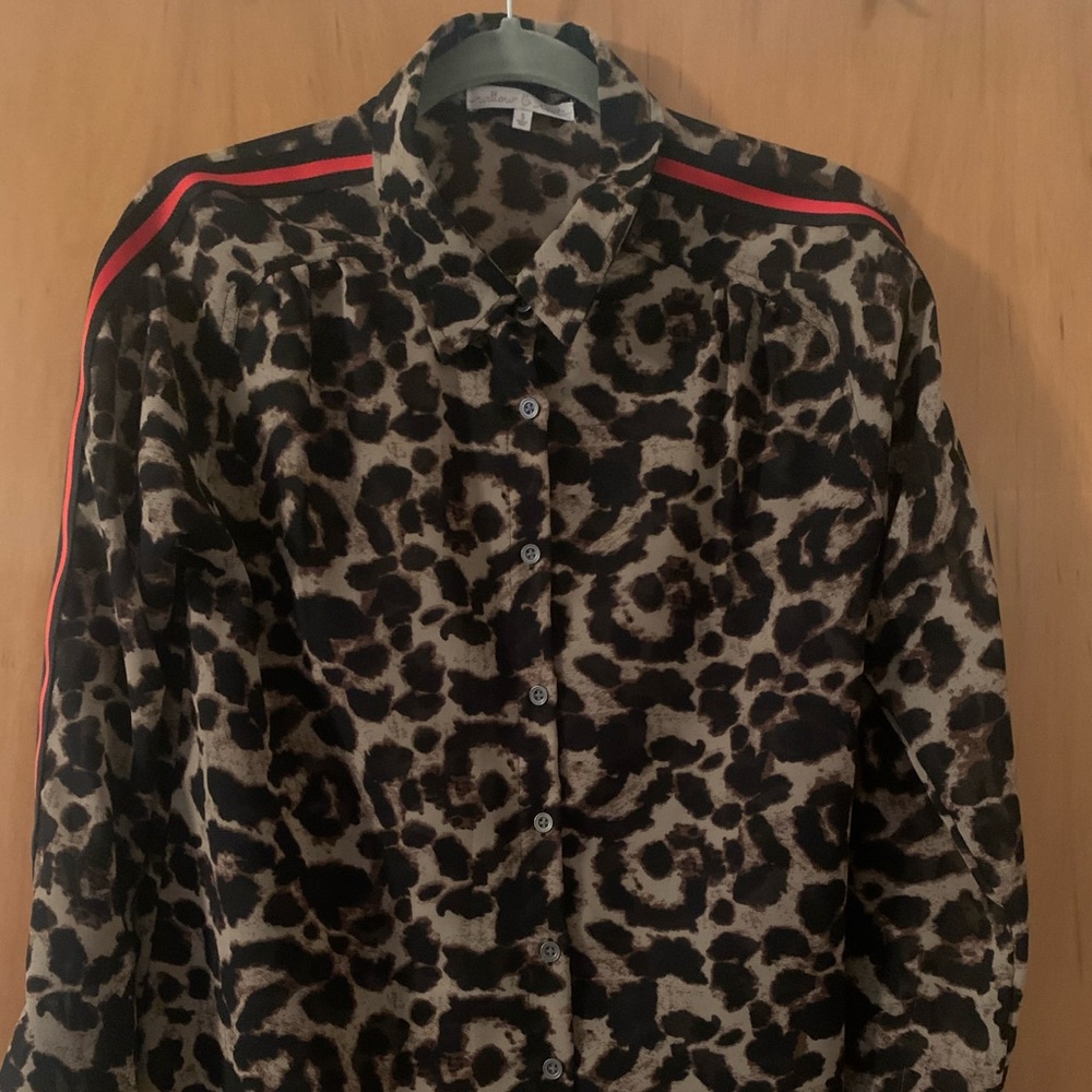 Cheetah print blouse